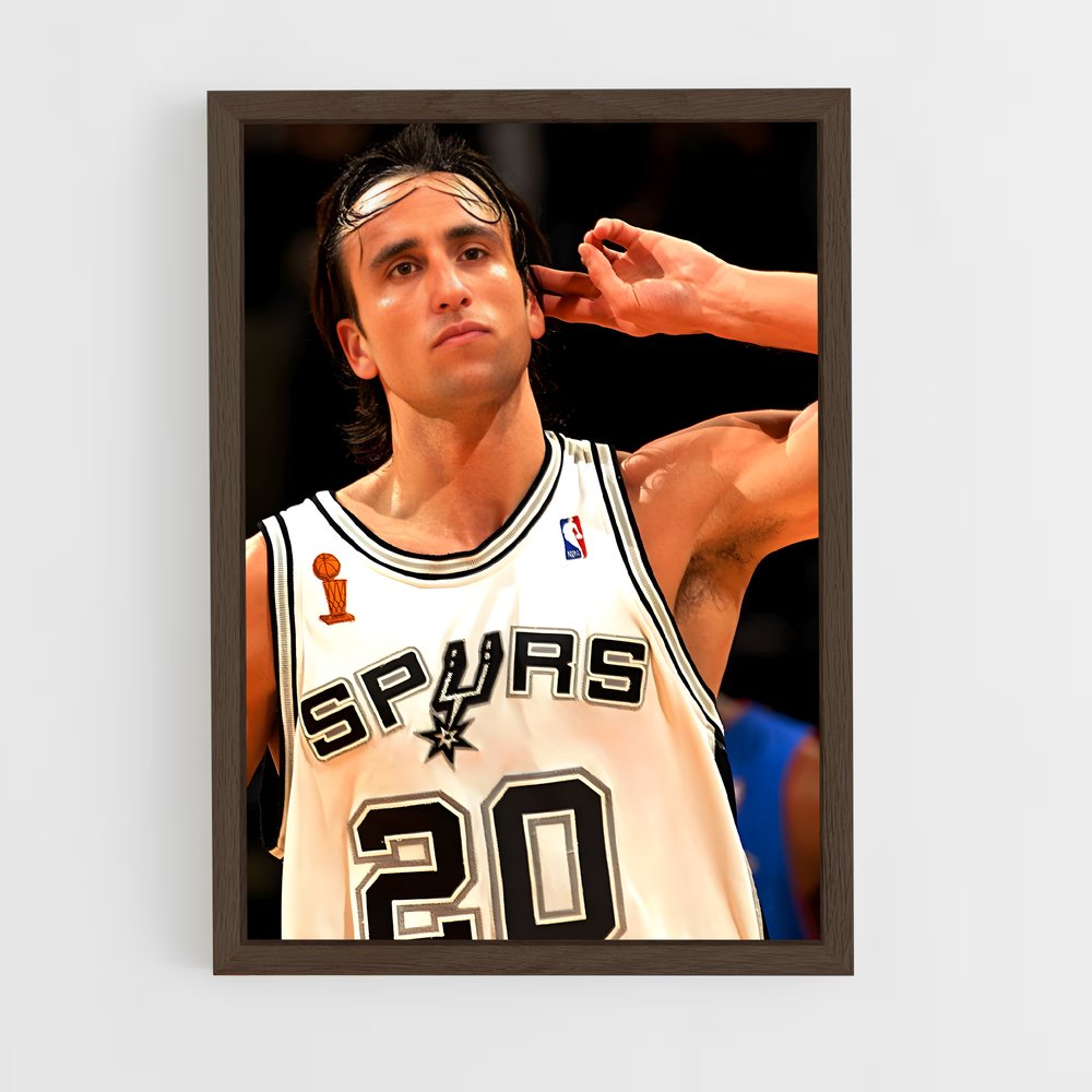 Poster L'Art de Manu – affiche Basketball (vue 5)